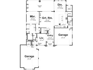 1st Floor Plan, 050H-0464