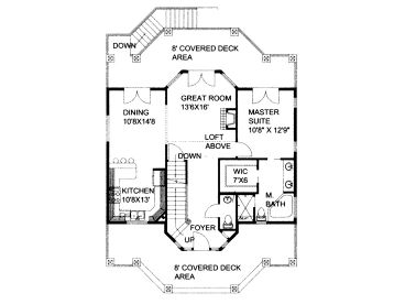 1st Floor Plan, 012H-0213