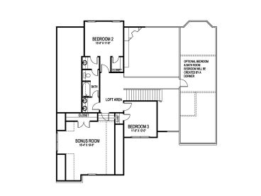 2nd Floor Plan, 058H-0033