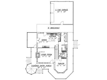 1st Floor Plan, 012H-0077