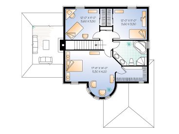 2nd Floor Plan, 027H-0204