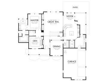1st Floor Plan, 034H-0399