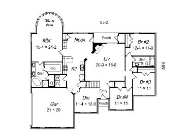 1st Floor Plan, 061H-0094