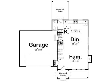 1st Floor Plan, 050H-0407