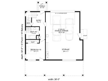 1st Floor Plan, 062G-0439