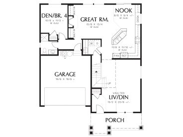 1st Floor Plan, 034H-0404