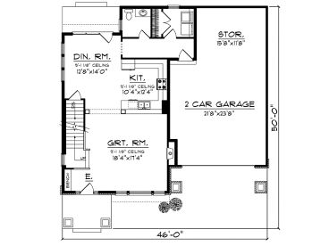 1st Floor Plan 020H-0365