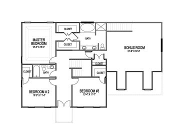 2nd Floor Plan, 058H-0110
