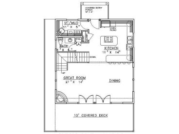 1st Floor Plan, 012H-0111
