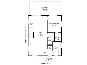 1st Floor Plan, 062H-0312