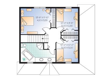 2nd Floor Plan, 027H-0130