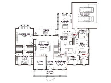 1st Floor Plan, 073H-0021