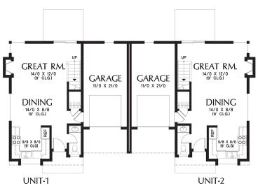 1st Floor Plan, 034M-0030