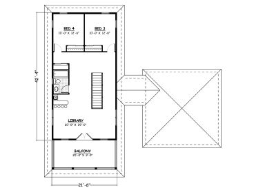 2nd Floor Plan, 078H-0033