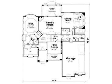 1st Floor Plan, 031H-0436