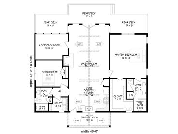 Floor Plan, 062H-0395