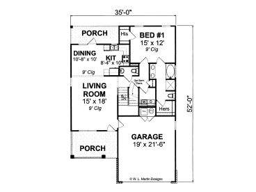 1st Floor Plan, 059H-0120