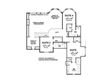 2nd Floor Plan, 031H-0289