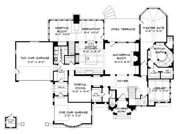 1st Floor Plan, 029H-0072