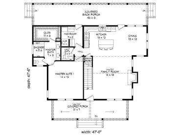 1st Floor Plan, 062H-0177