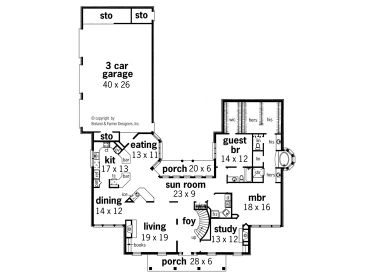 1st Floor Plan, 021H-0185