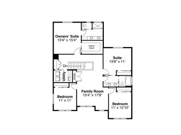 2nd Floor Plan, 051H-0421