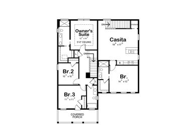 2nd Floor Plan, 031H-0414