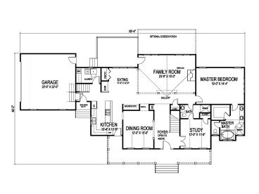 1st Floor Plan, 058H-0048