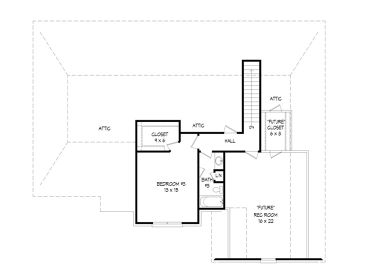 2nd Floor Plan, 062H-0005 