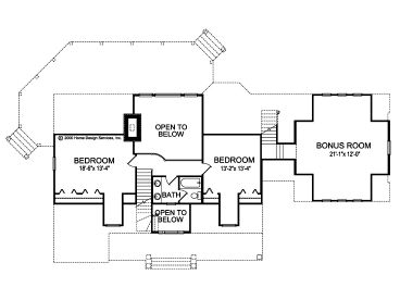 2nd Floor Plan, 043H-0248