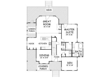 1st Floor Plan, 041H-0134