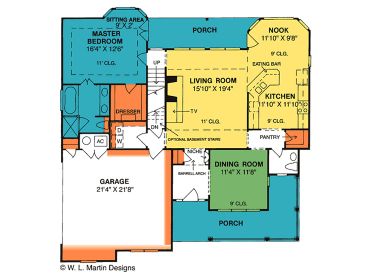 1st Floor Plan, 059H-0038