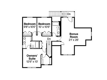 2nd Floor Plan, 051H-0146