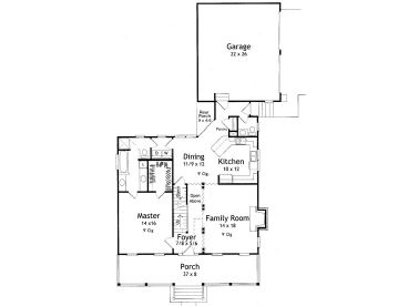 1st Floor Plan, 030H-0037