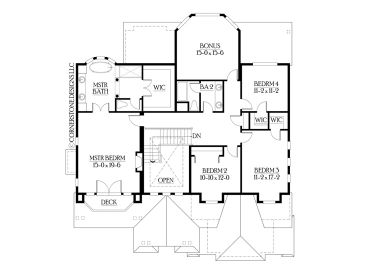 2nd Floor Plan, 035H-0030