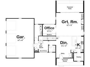1st Floor Plan, 050H-0394