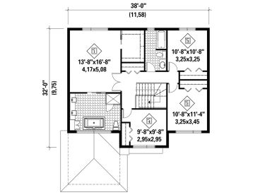 2nd Floor Plan, 072H-0162