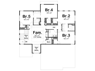 2nd Floor Plan, 050H-0275