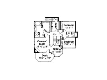 2nd Floor Plan, 051H-0127