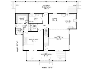 1st Floor Plan, 062H-0231