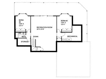 2nd Floor Plan, 012H-0121