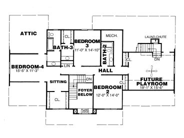 2nd Floor Plan, 011H-0024