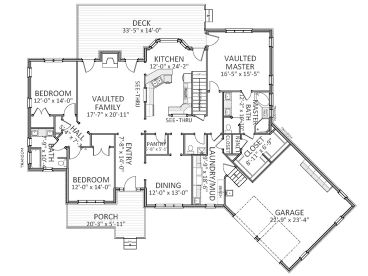 1st Floor Plan, 067H-0013