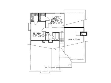 2nd Floor Plan, 022H-0073