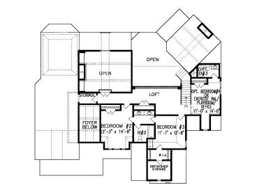 2nd Floor Plan, 084H-0023