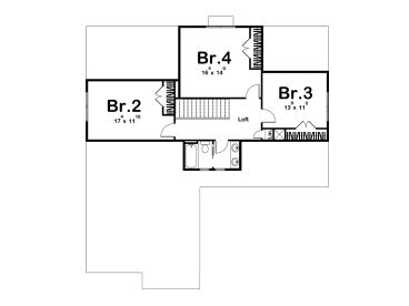 2nd Floor Plan, 050H-0162