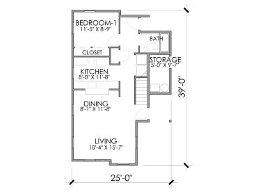 1st Floor Plan, 056H-0007