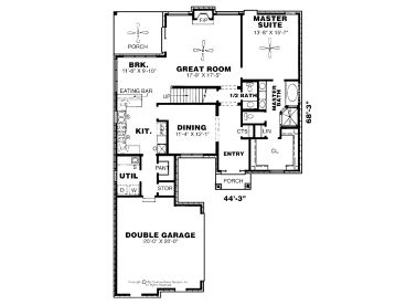 1st Floor Plan, 011H-0016