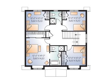 2nd Floor Plan, 027H-0277