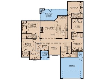1st Floor Plan, 074H-0234